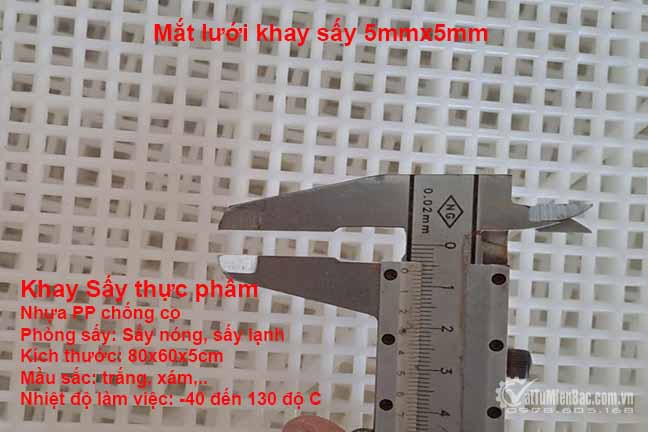 Khay sấy bị bám dính thực phẩm hoặc hóa chất