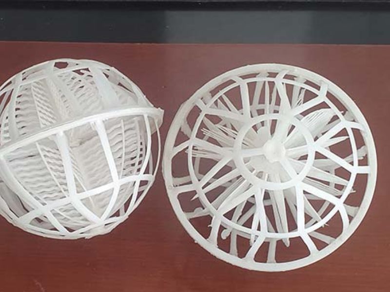 Ứng dụng giá thể vi sinh dạng cầu 